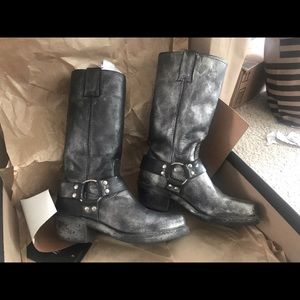Frye Womens Harness 12R Black/Multi Cowboy  Western Boots Size 6 Medium (B  M)